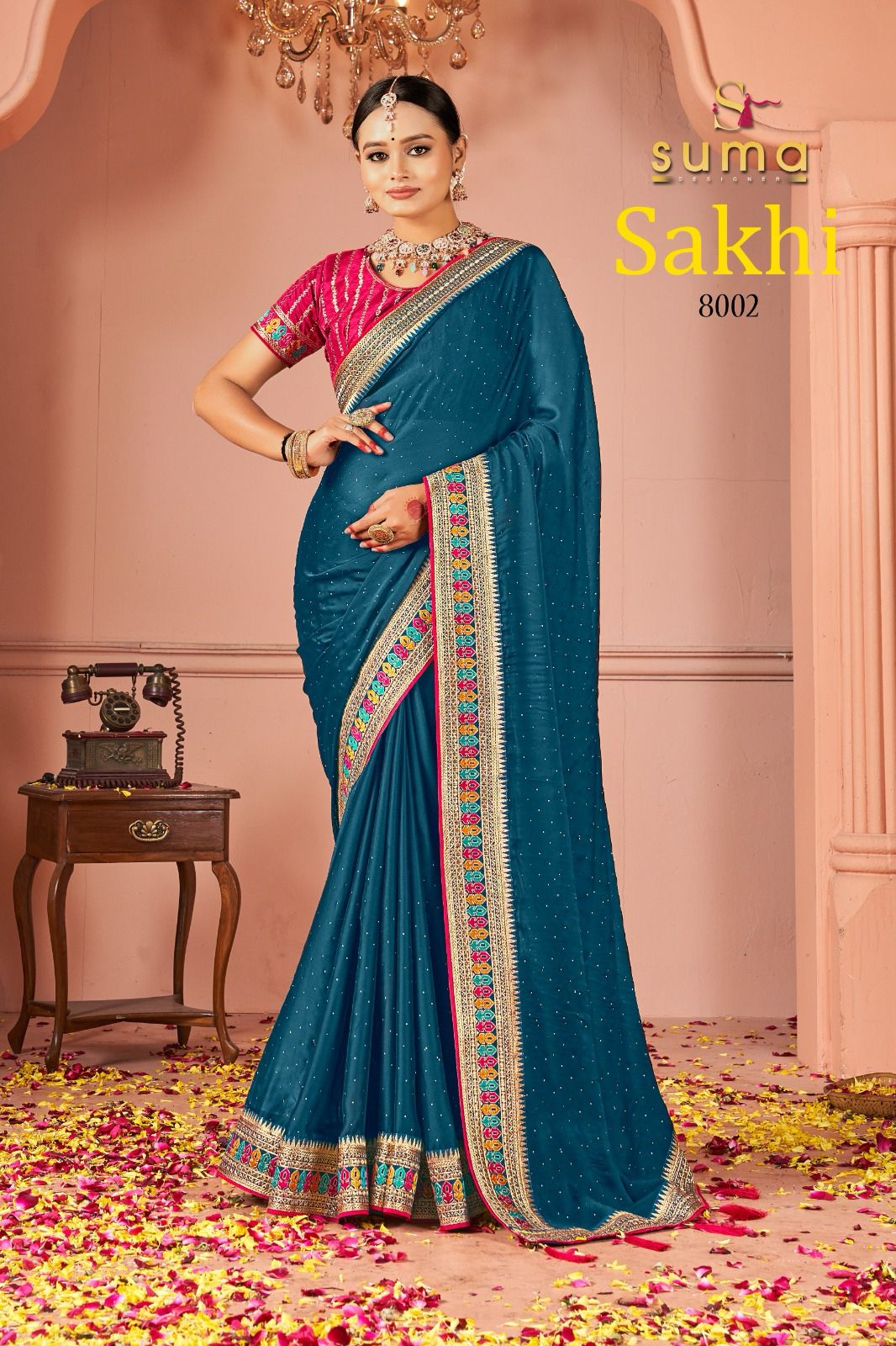 8002 Sakhi Suma Designer Rangoli Sarees