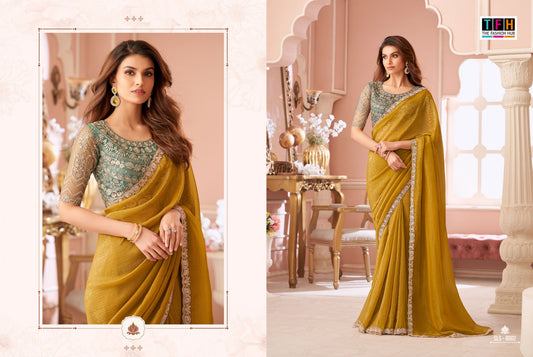 8002 Sls Tfh Georgette Sarees