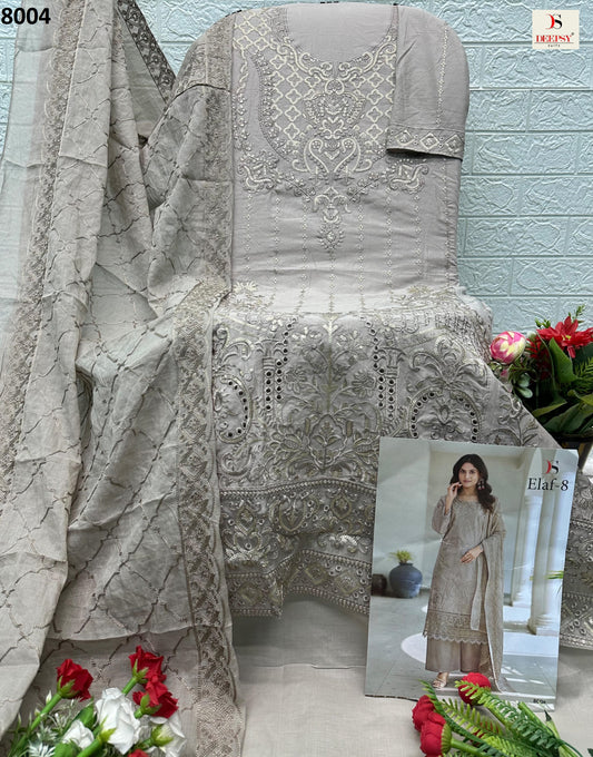 8004 Elaf Vol 8 Deepsy Pure Cotton Pakistani Salwar Suits