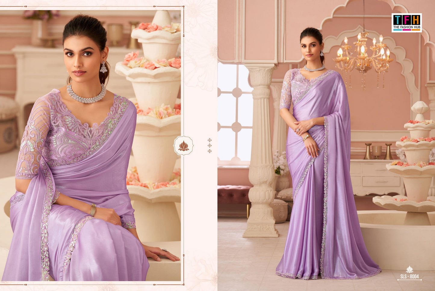 8004 Sls Tfh Chiffon Sarees