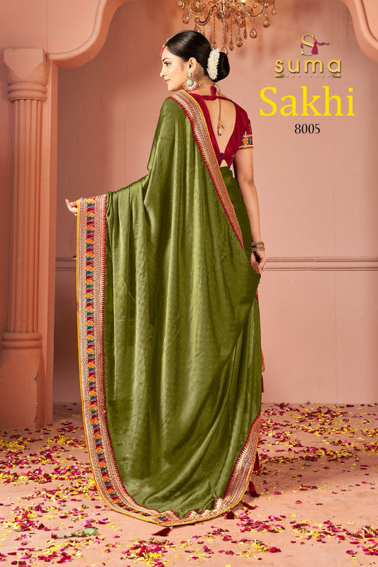 8005 Sakhi Suma Designer Rangoli Sarees