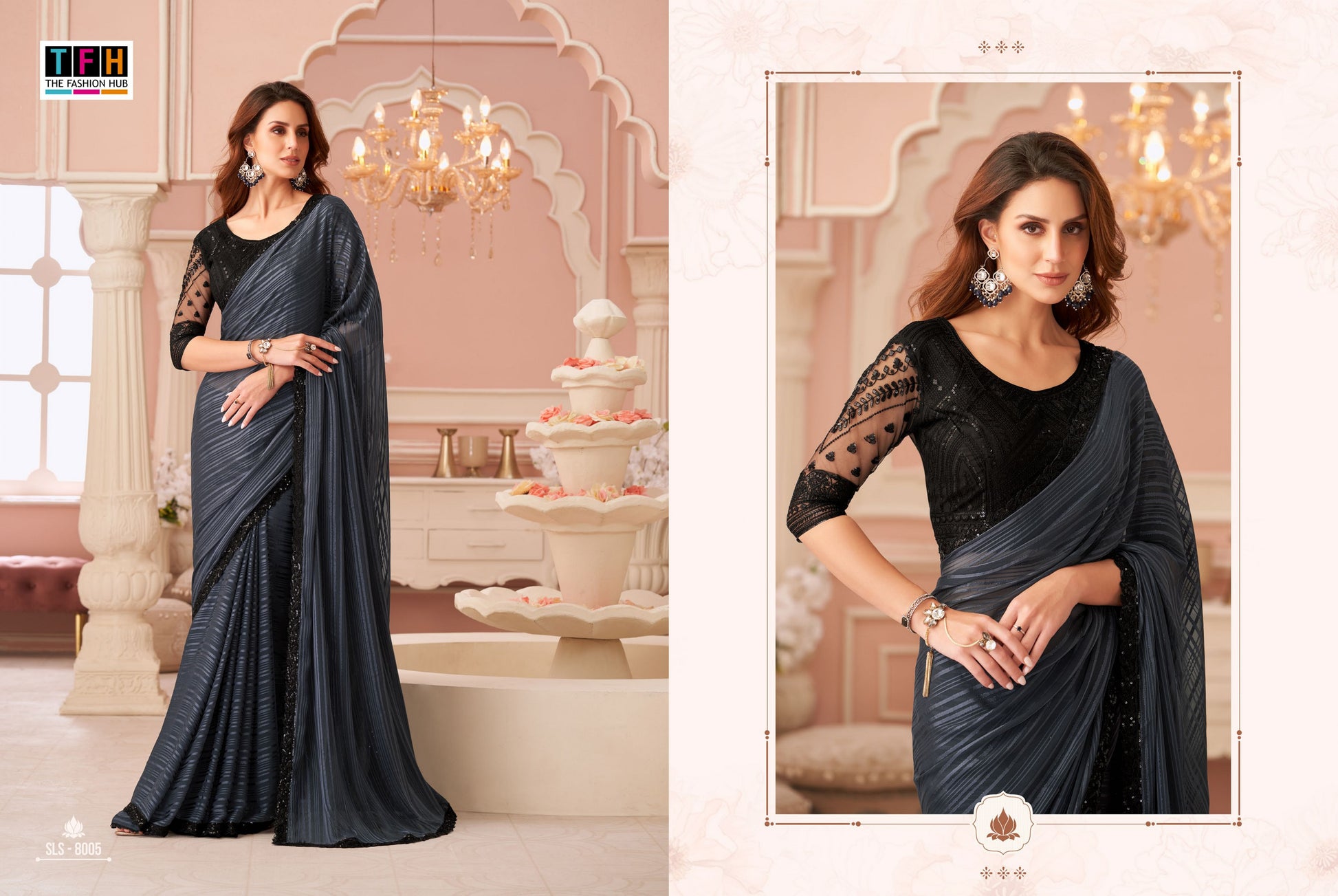 8005 Sls Tfh Georgette Sarees
