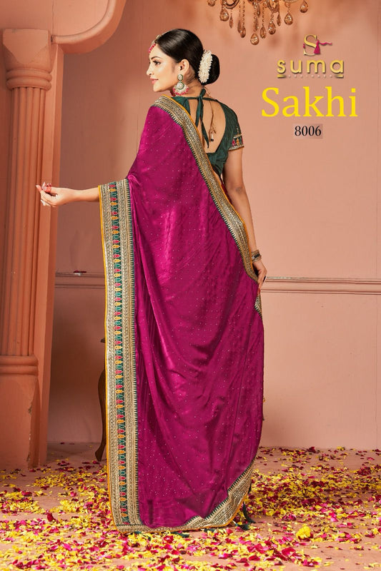 8006 Sakhi Suma Designer Rangoli Sarees