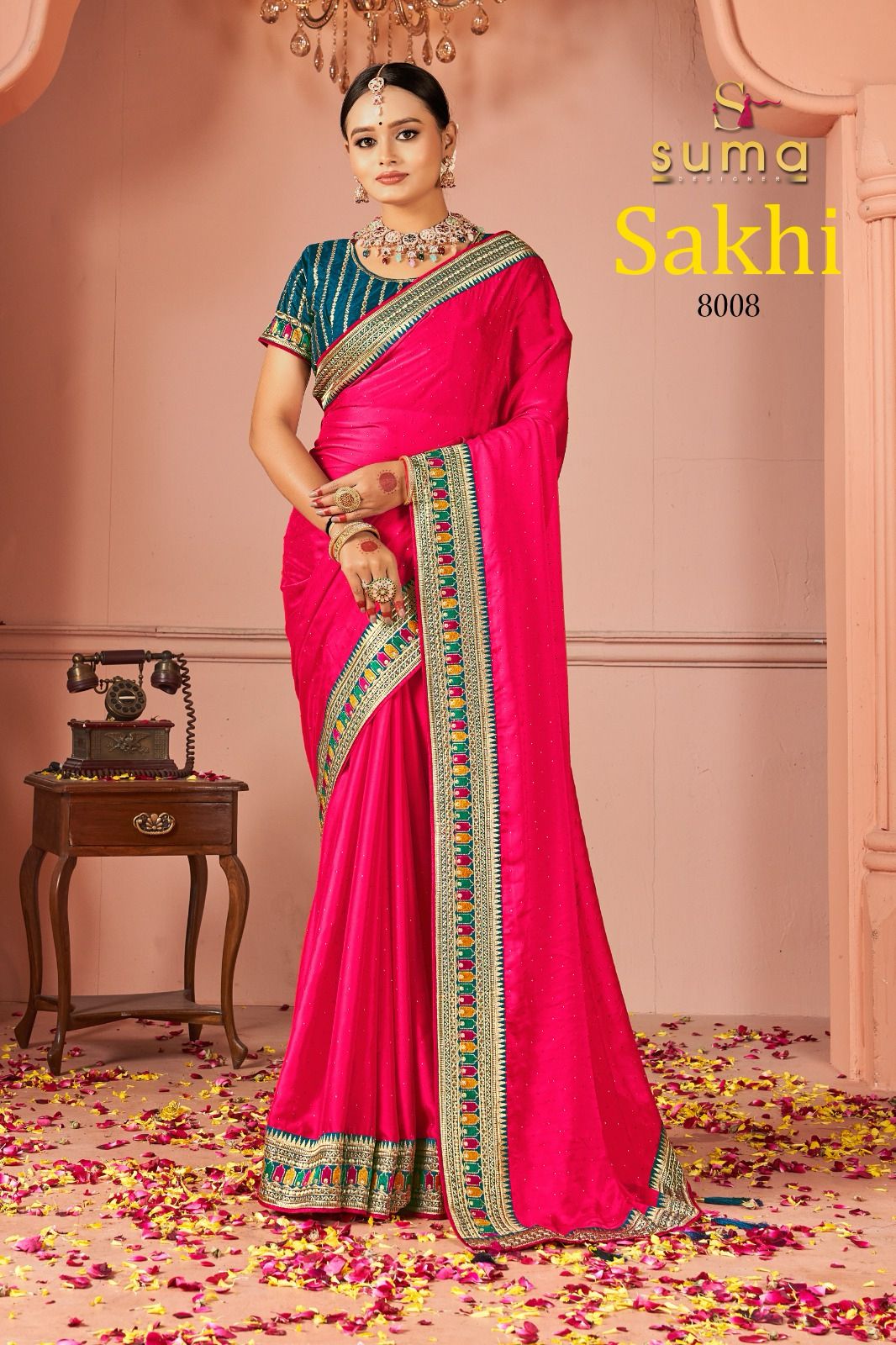 8008 Sakhi Suma Designer Rangoli Sarees