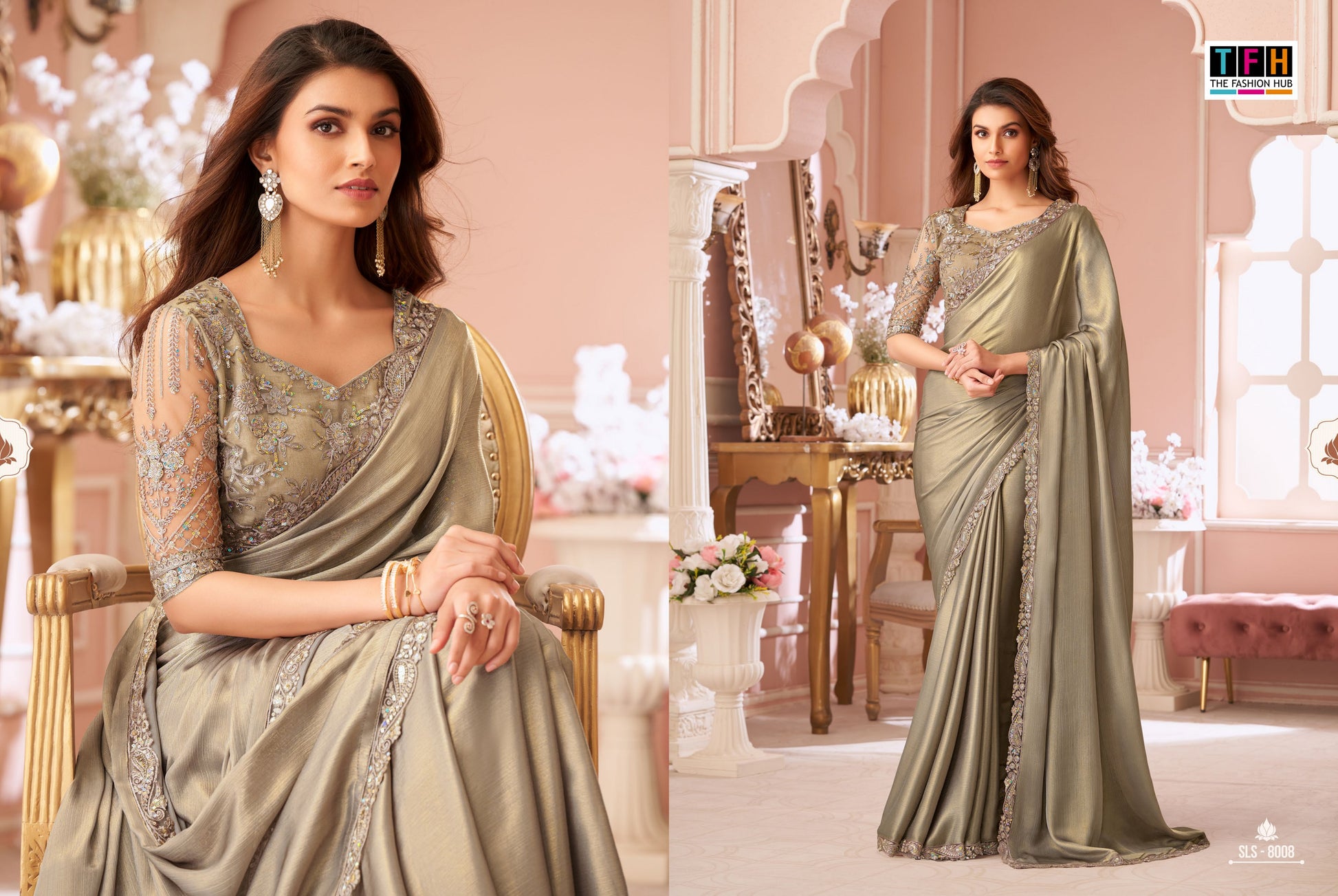 8008 Sls Tfh Chiffon Sarees