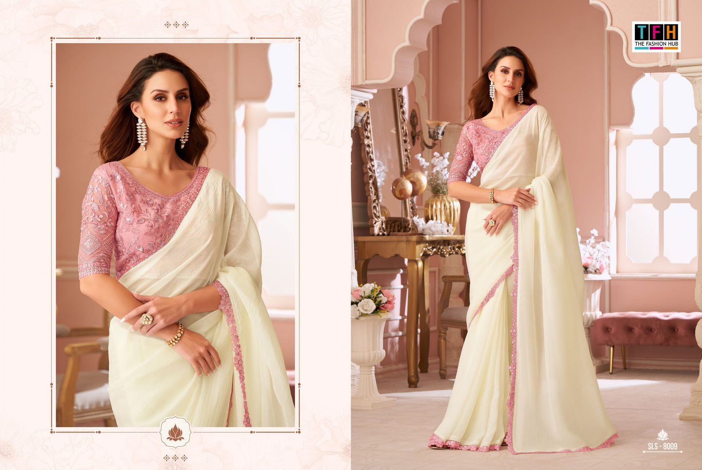 8009 Sls Tfh Georgette Sarees