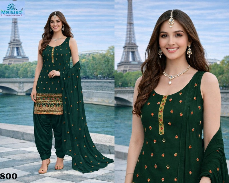 800 Sara Mrudangi Premium Georgette Readymade Suits