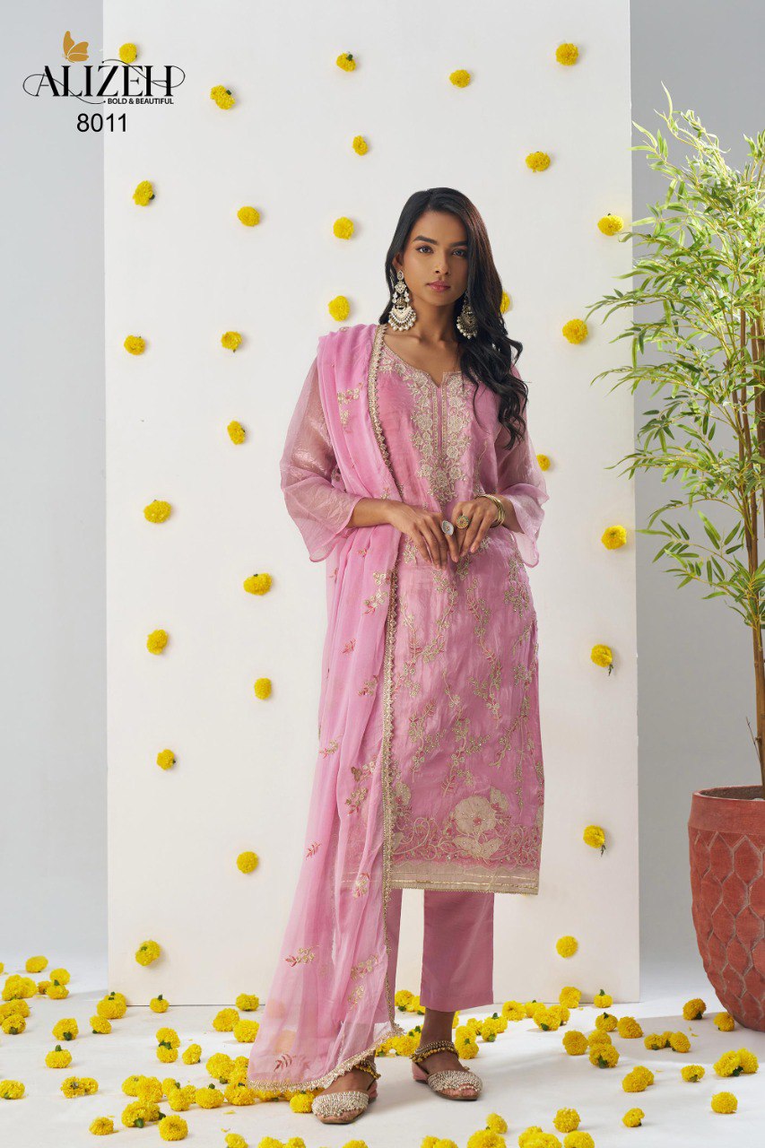 8011 Raag Alizeh Crush Readymade Suits