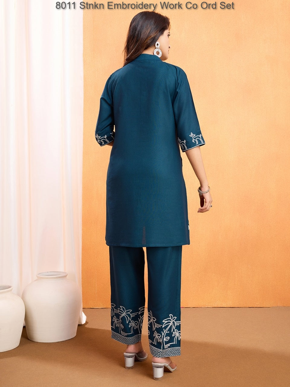 8011 Stnkn Embroidery Work Co Ord Set