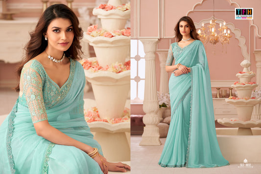 8012 Sls Tfh Georgette Sarees