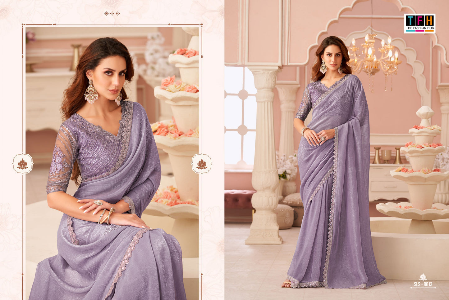 8013 Sls Tfh Georgette Sarees