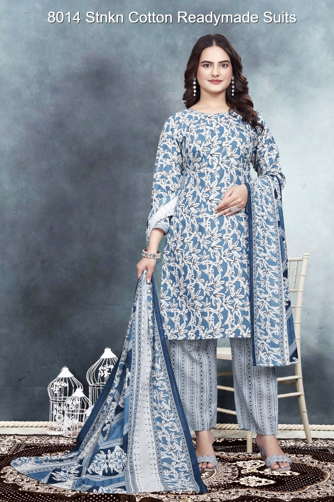 8014 Stnkn Cotton Readymade Suits