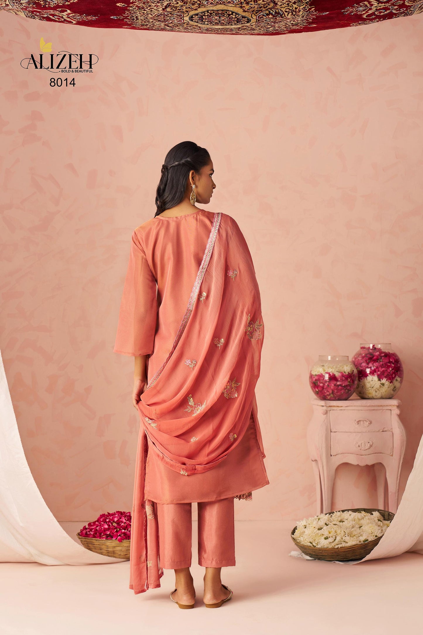 8014 Swara 2 Alizeh Fancy Silk Readymade Suits