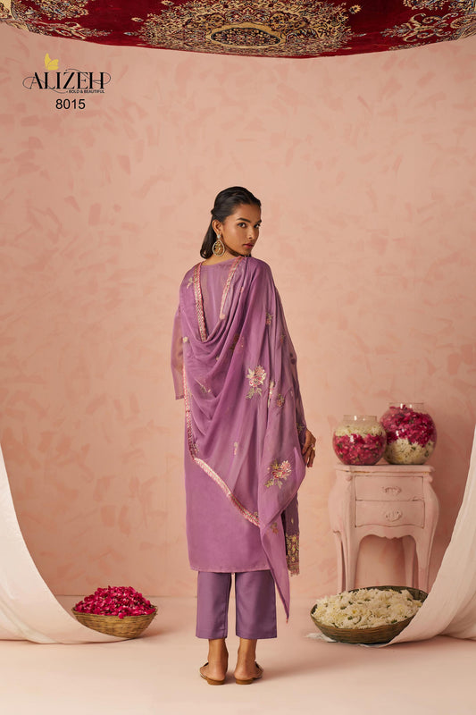 8015 Swara 2 Alizeh Fancy Silk Readymade Suits