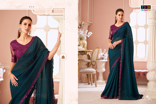 8016 Sls Tfh Georgette Sarees