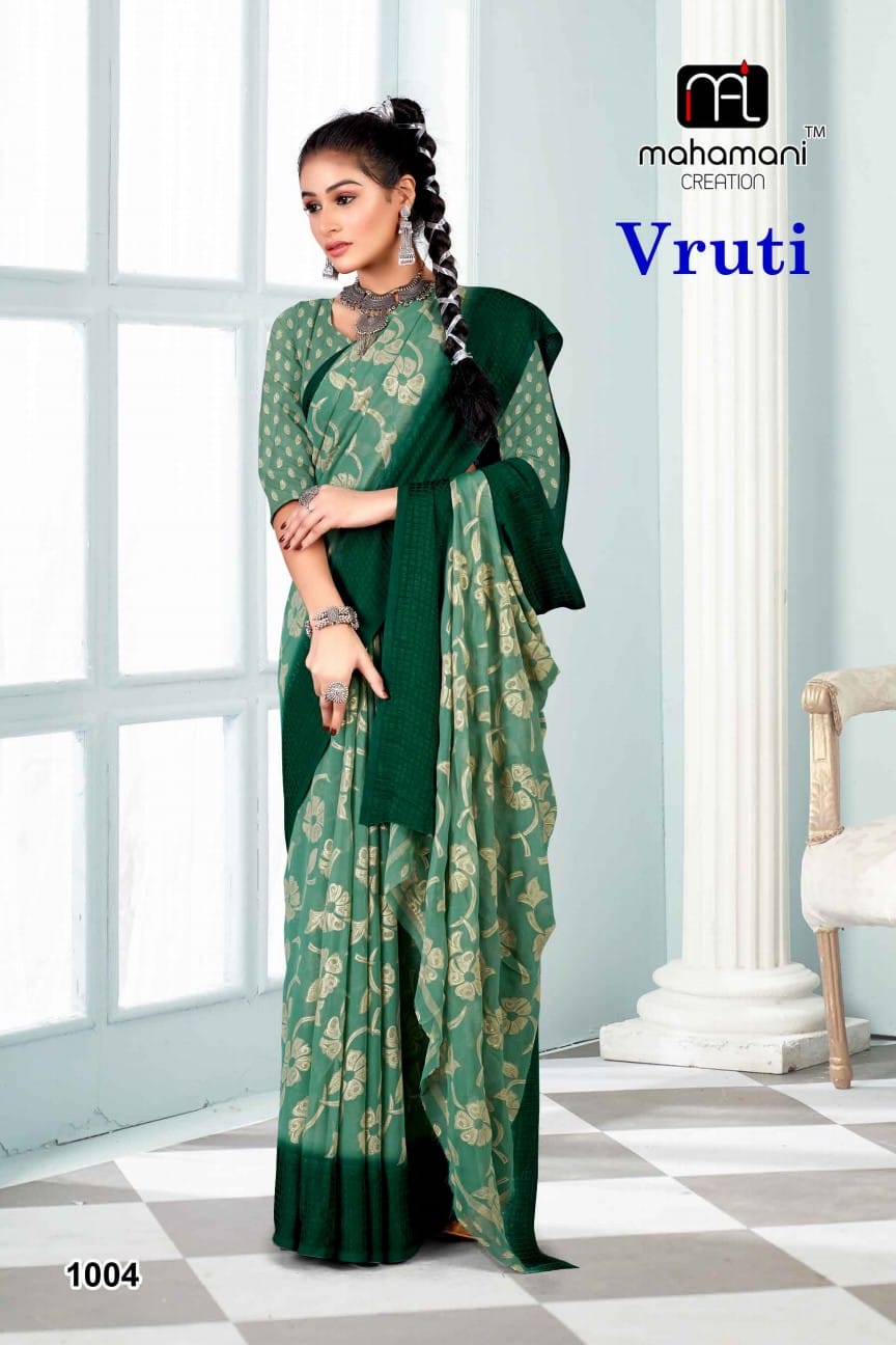 1004 Vruti Mahamani Creation Sarees