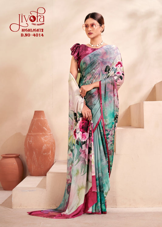4014 Highlight Jivora Sarees