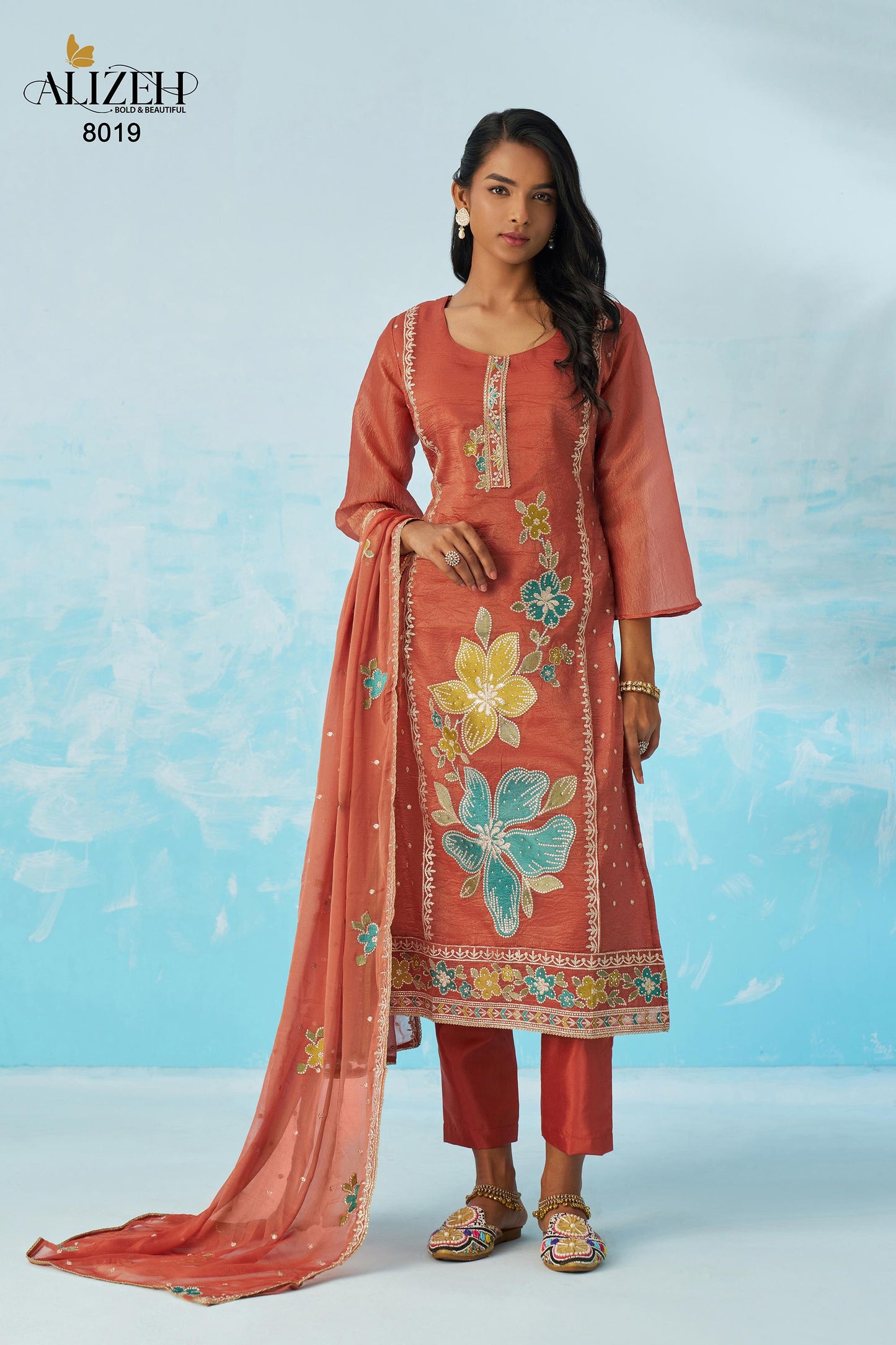 8019 Ehsaas Vol 2 Alizeh Fancy Crush Readymade Suits