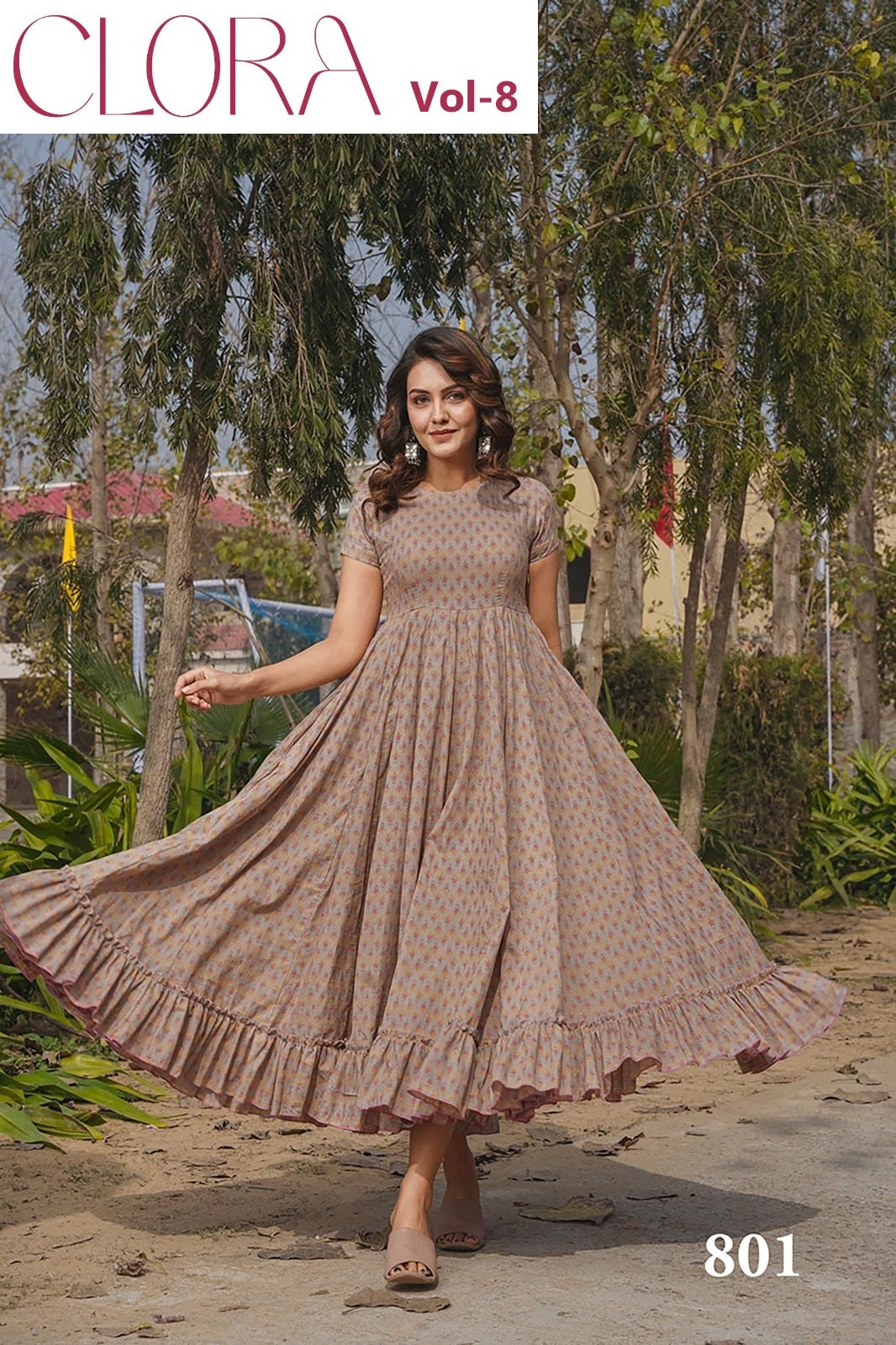 801 Clora Vol 8 Lucaya Heavy Rayon One Piece Gown