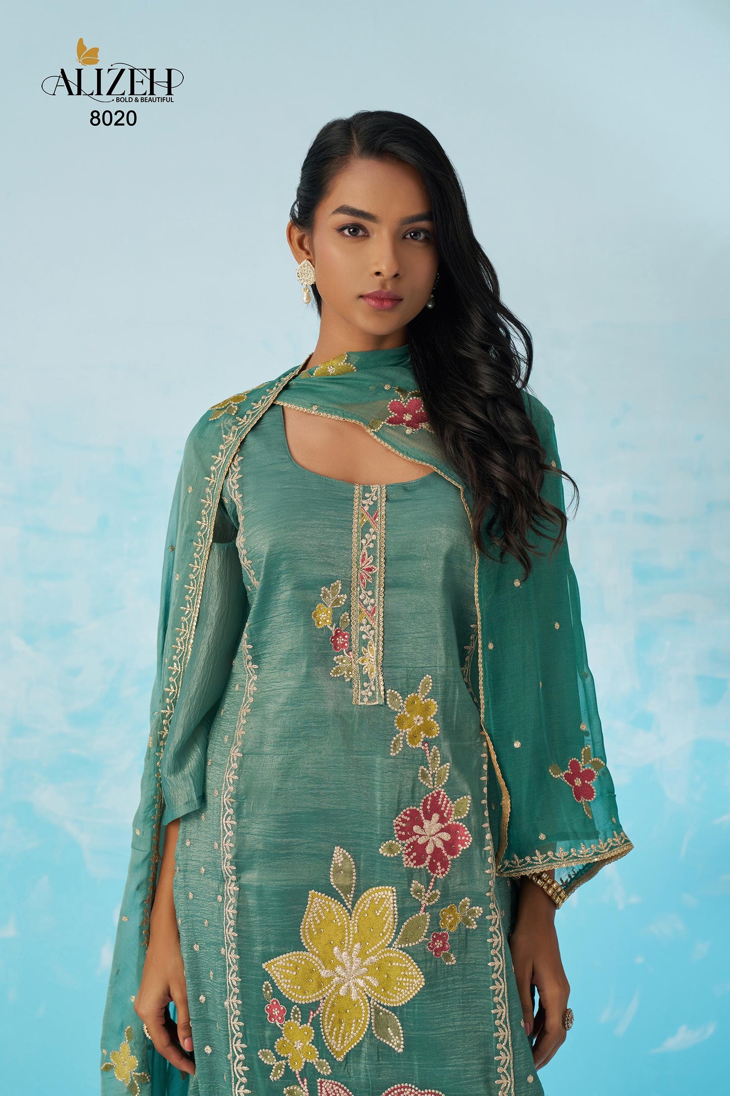 8020 Ehsaas Vol 2 Alizeh Fancy Crush Readymade Suits