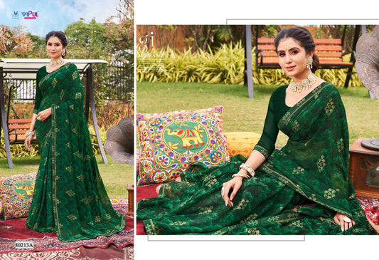 80213A Sajeeli Vipul Georgette Sarees