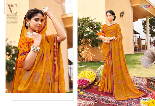 80214A Sajeeli Vipul Georgette Sarees