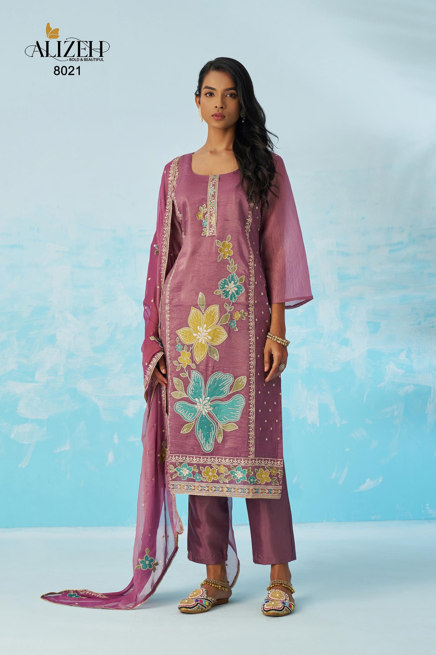 8021 Ehsaas Vol 2 Alizeh Fancy Crush Readymade Suits