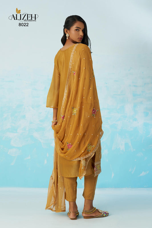 8022 Ehsaas Vol 2 Alizeh Fancy Crush Readymade Suits