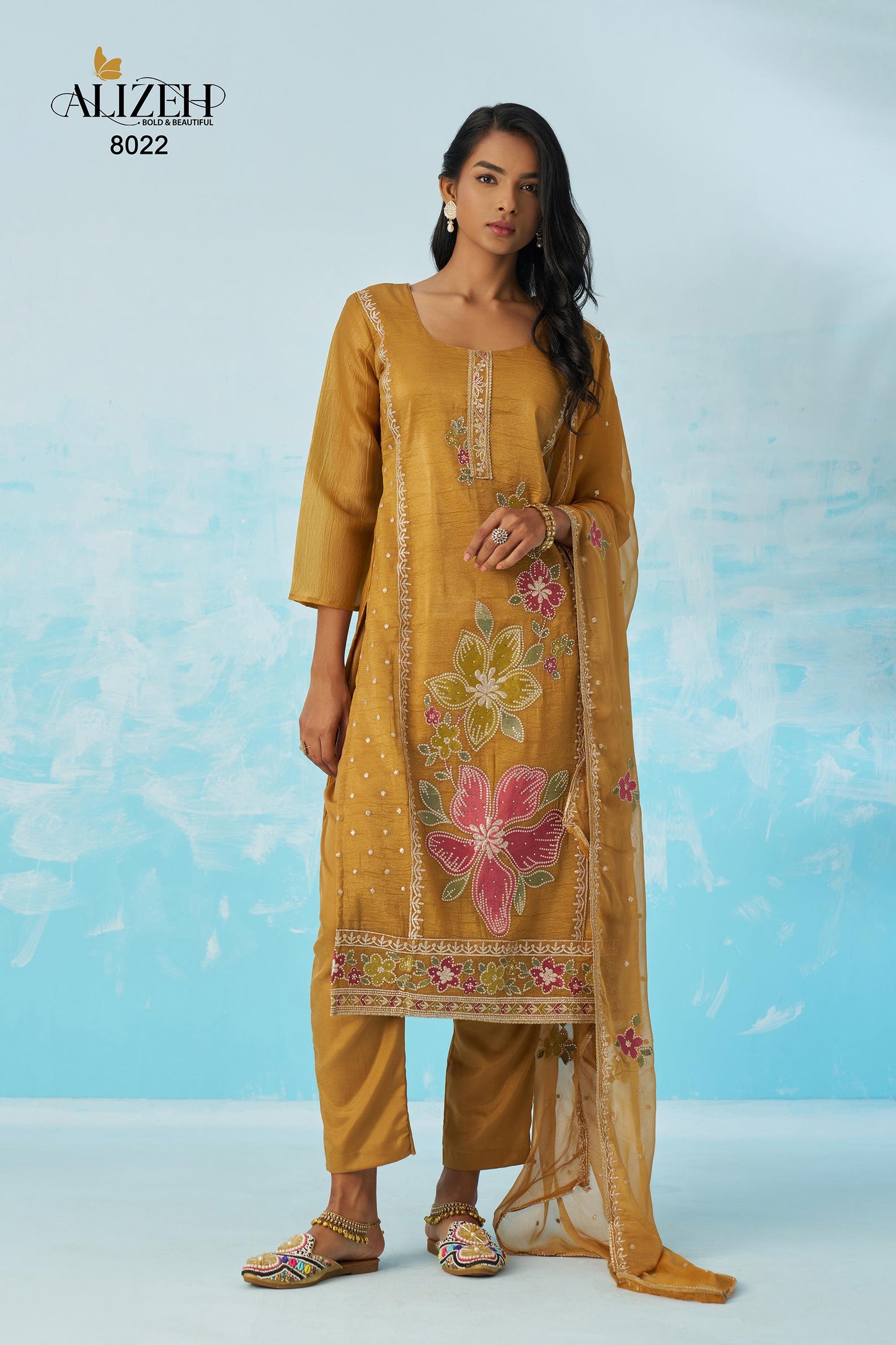 8022 Ehsaas Vol 2 Alizeh Fancy Crush Readymade Suits