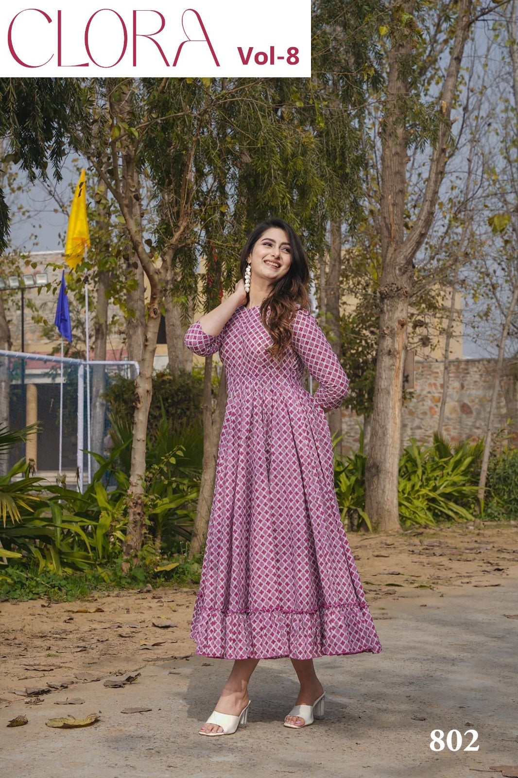 802 Clora Vol 8 Lucaya Heavy Rayon One Piece Gown