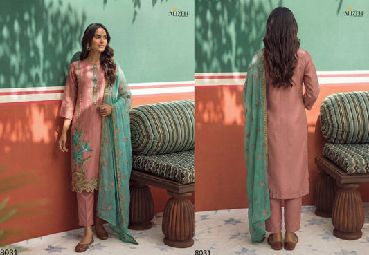 8033 Jasmine 2 Alizeh Fancy Zari Readymade Suits