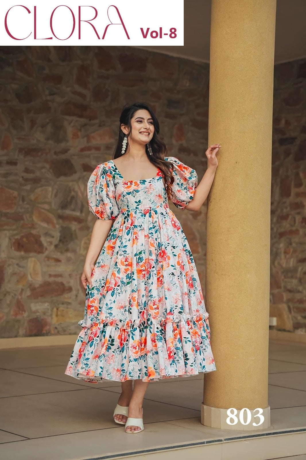 803 Clora Vol 8 Lucaya Heavy Rayon One Piece Gown