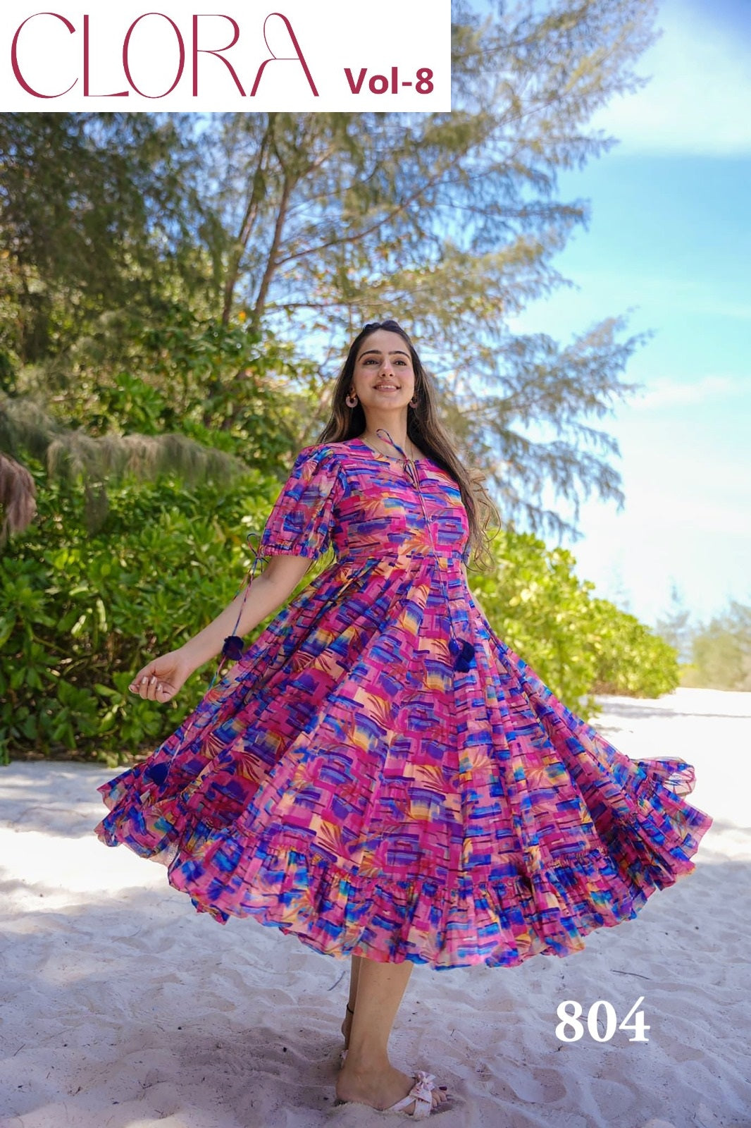 804 Clora Vol 8 Lucaya Heavy Rayon One Piece Gown