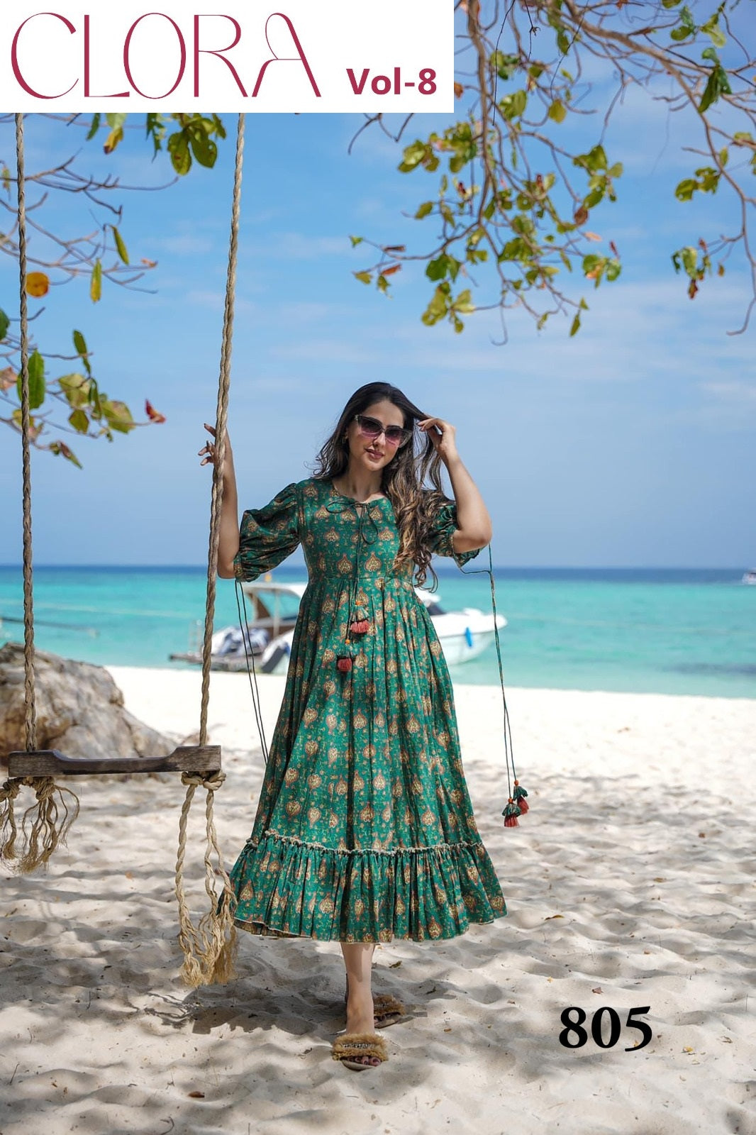 805 Clora Vol 8 Lucaya Heavy Rayon One Piece Gown