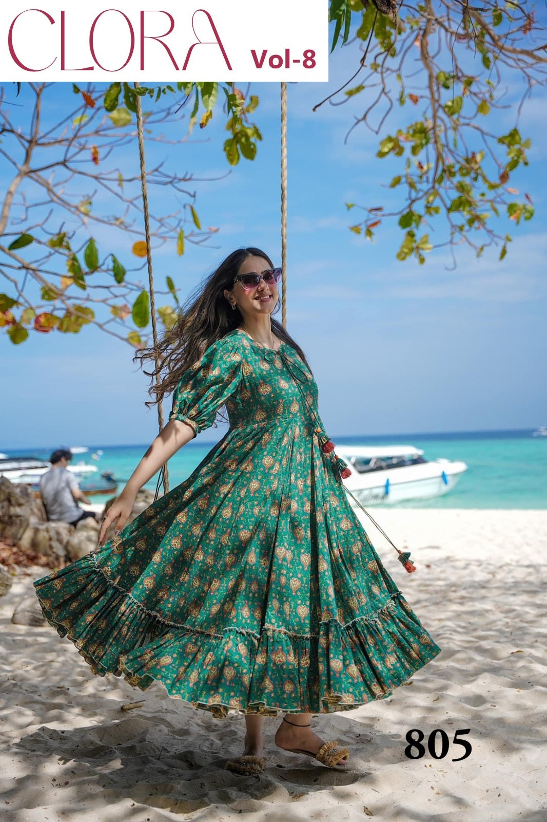 805 Clora Vol 8 Lucaya Heavy Rayon One Piece Gown