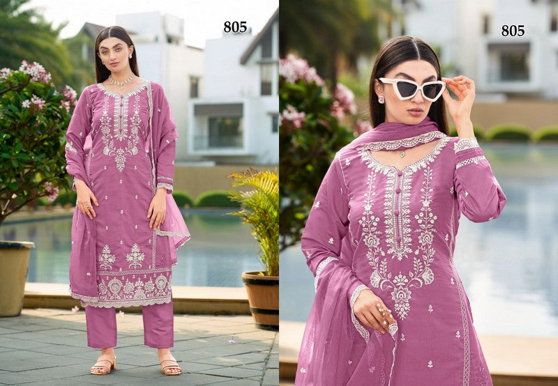 805 Nimaya Vol 1 Mrudangi Pure Viscose Cotton Readymade Suits