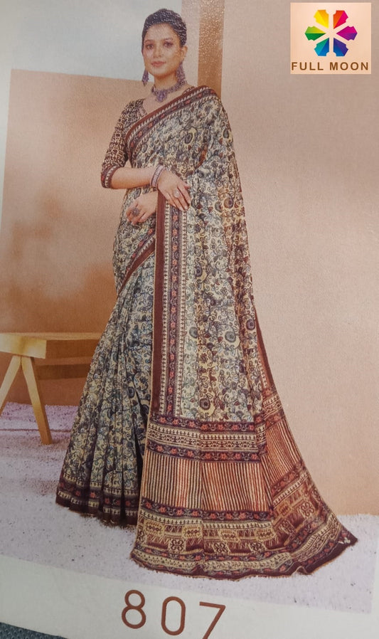 807 Full Moon Jivora Print Sarees