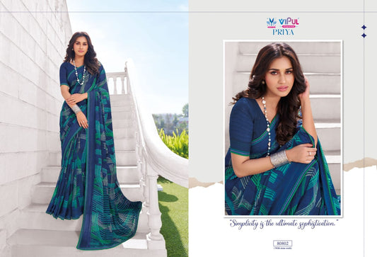 80802 Priya Vipul Georgette Sarees