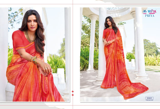 80803 Priya Vipul Georgette Sarees