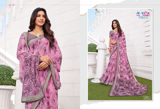 80807 Priya Vipul Georgette Sarees