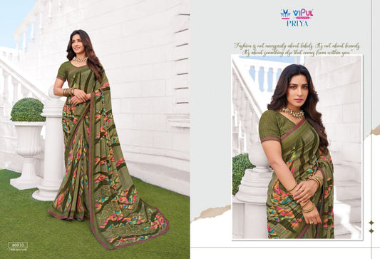 80810 Priya Vipul Georgette Sarees