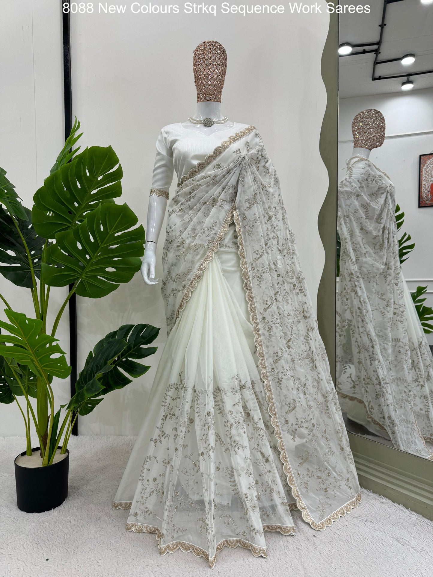 8088 New Colours Strkq Sequence Work Sarees