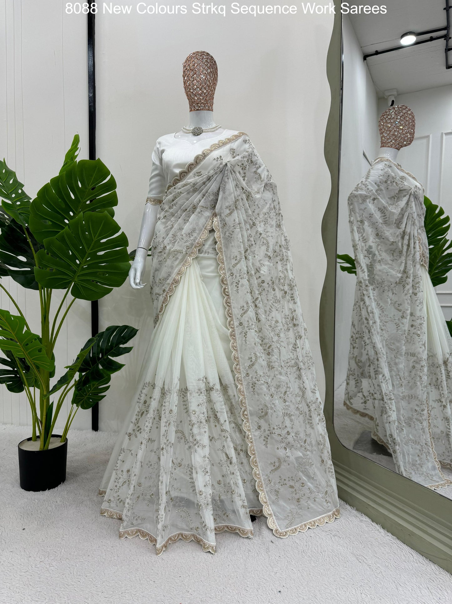 8088 New Colours Strkq Sequence Work Sarees