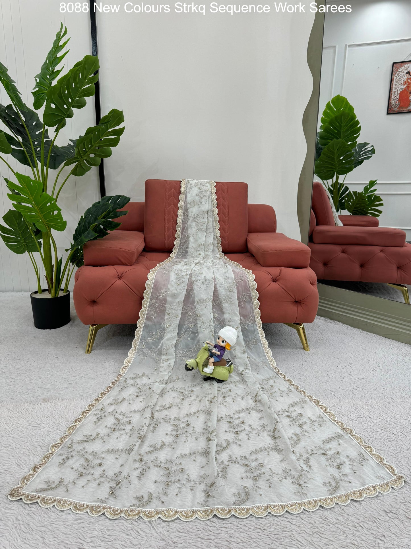 8088 New Colours Strkq Sequence Work Sarees