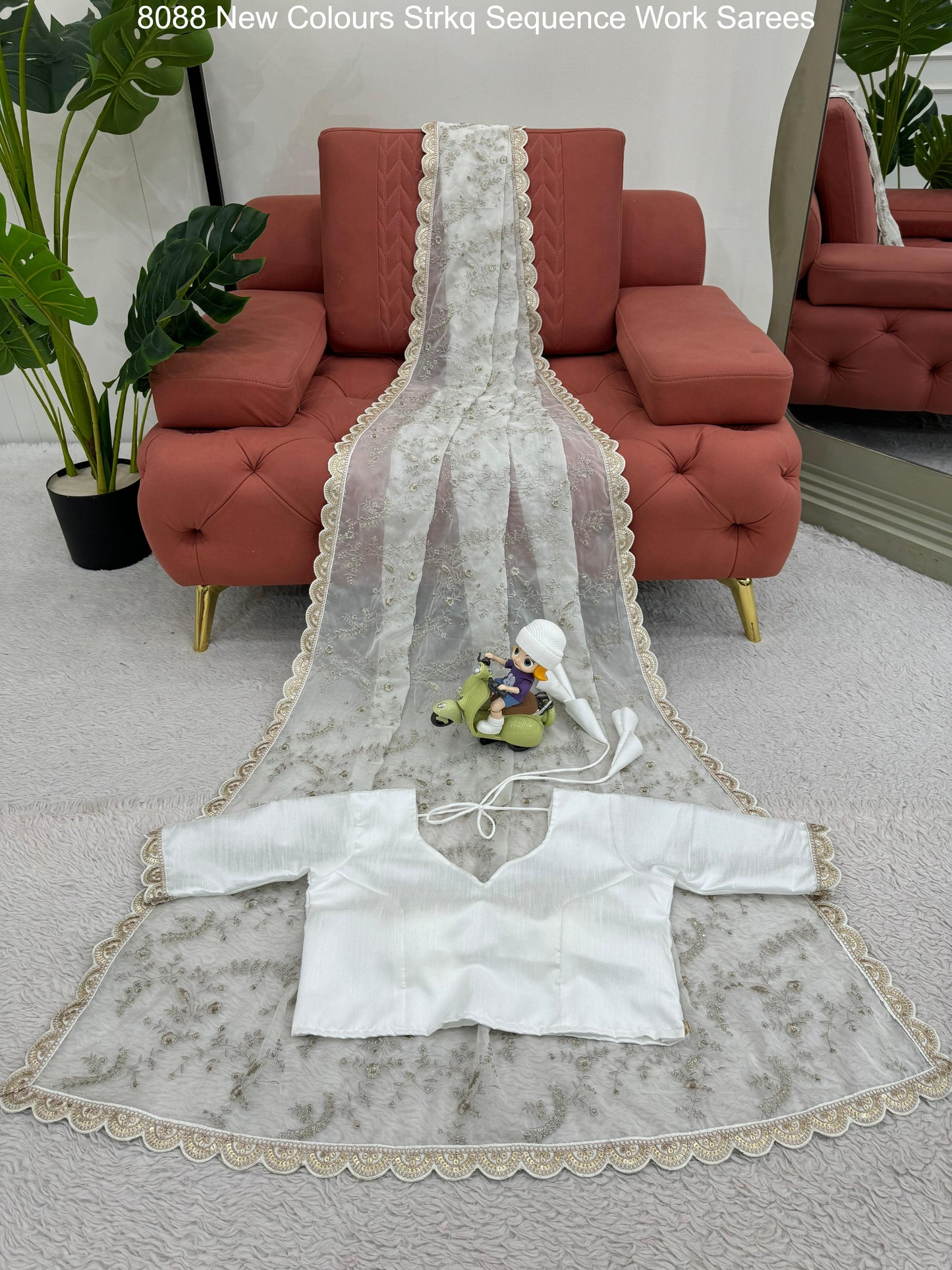 8088 New Colours Strkq Sequence Work Sarees