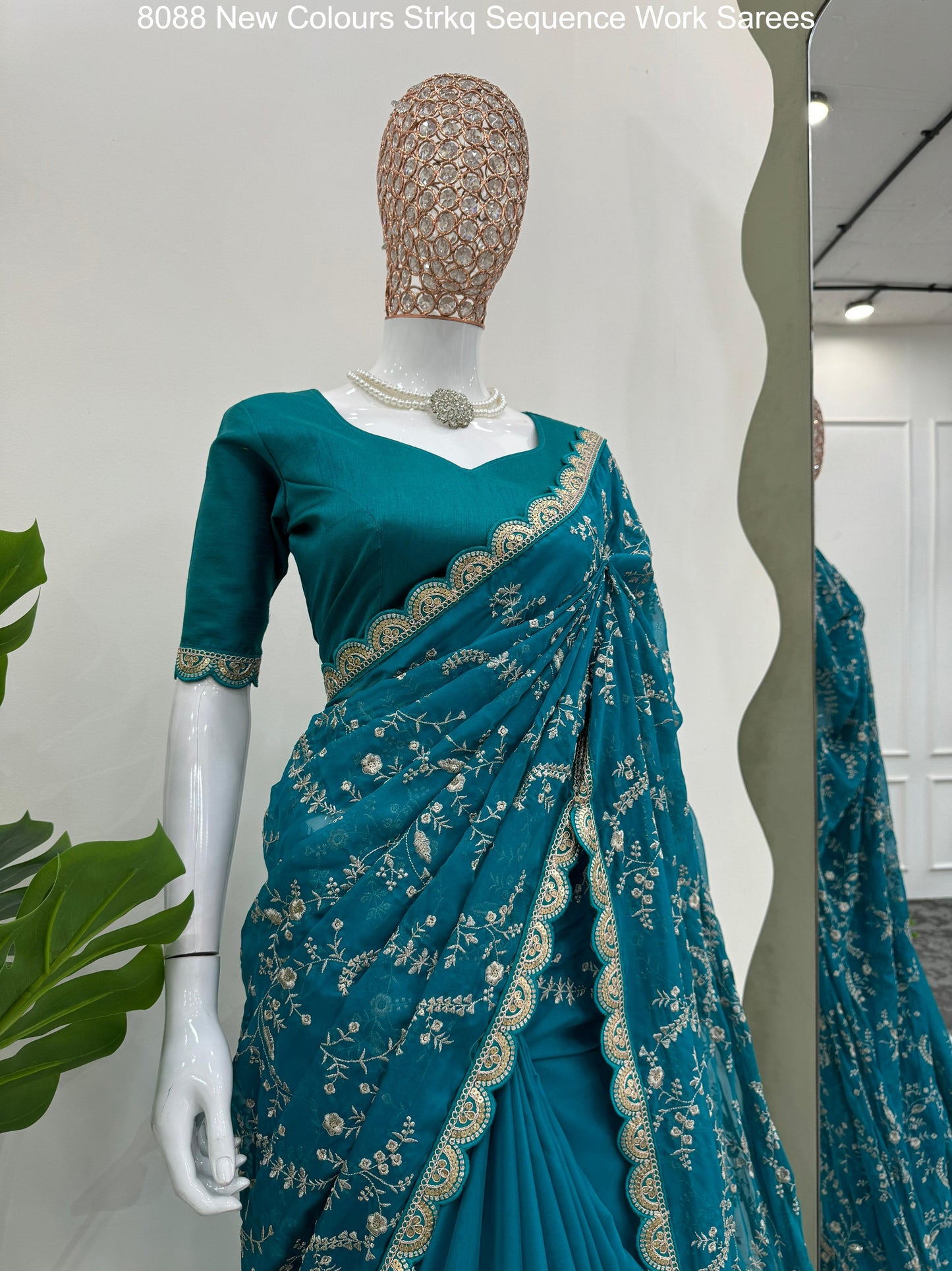 8088 New Colours Strkq Sequence Work Sarees