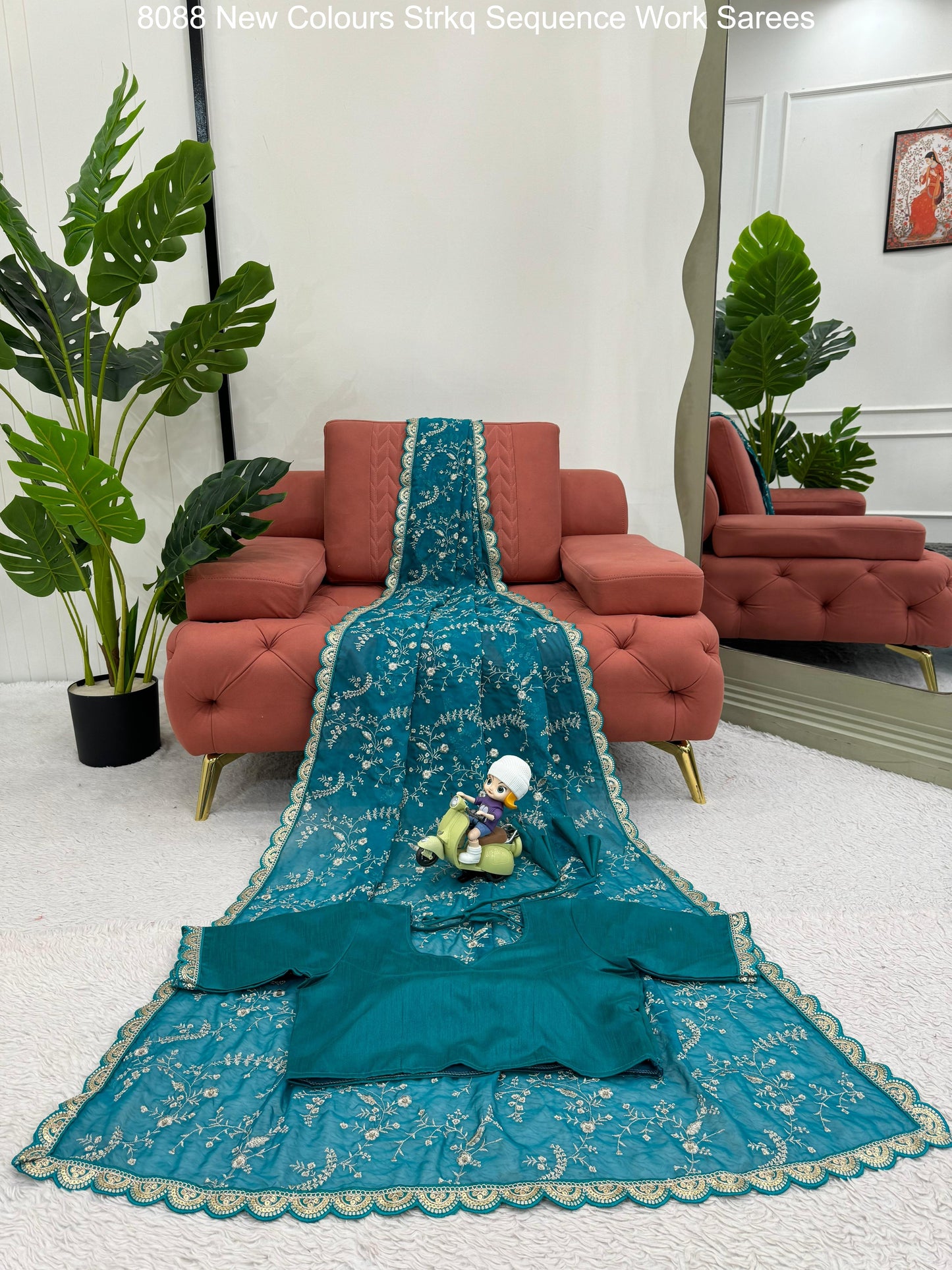 8088 New Colours Strkq Sequence Work Sarees