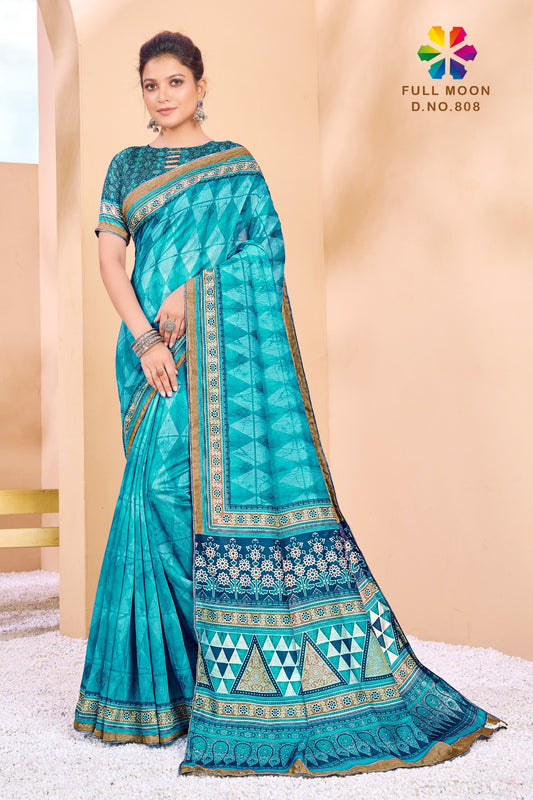 808 Full Moon Jivora Print Sarees