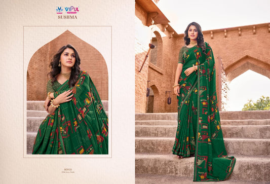 80910 Sushma Vipul Georgette Sarees