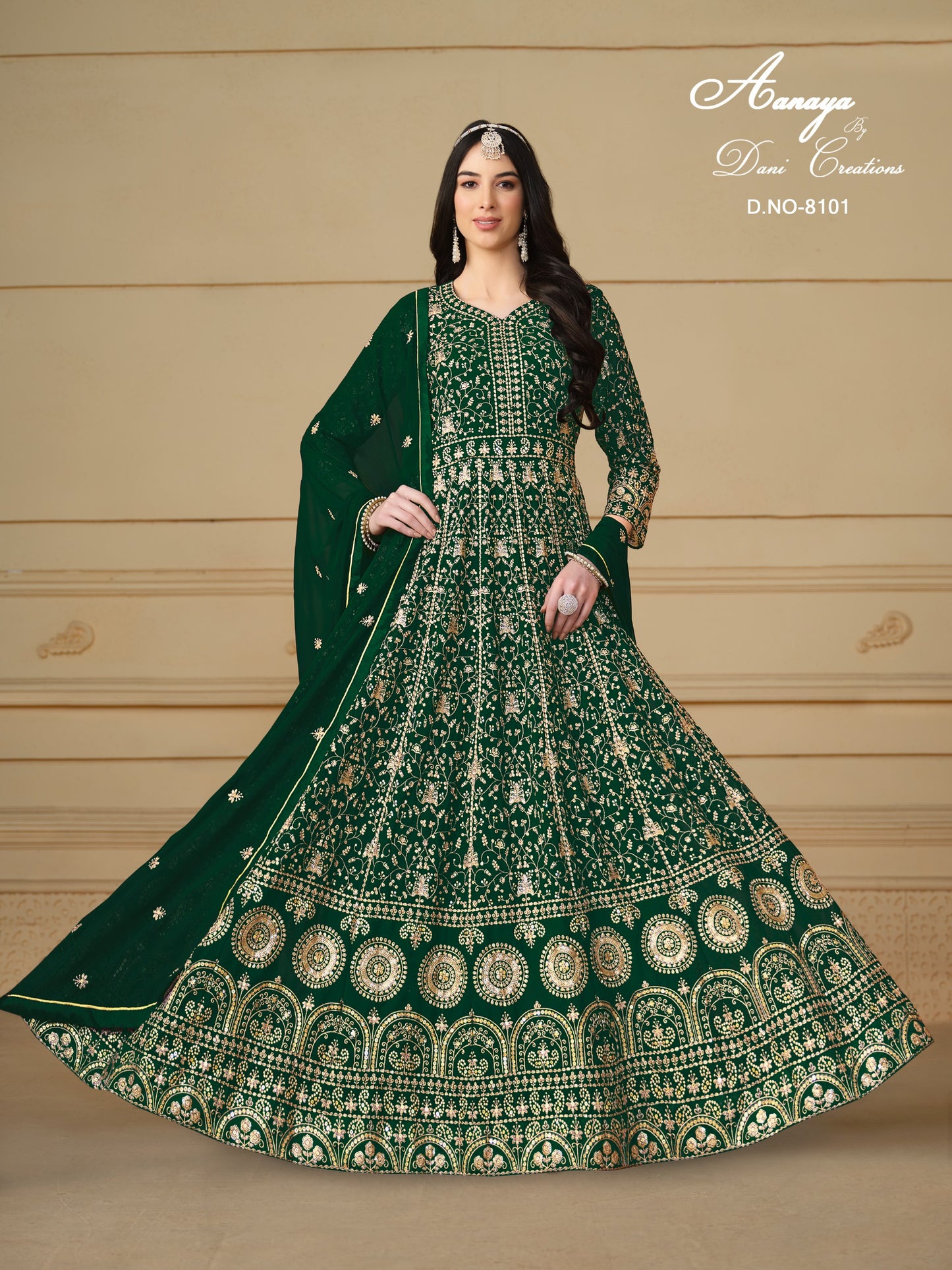8101 Aanaya Vol 181 Dani Creation Faux Georgette Pakistani Salwar Suits